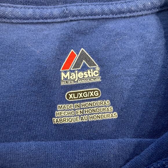 Majestic Mens XL Blue Graphic Spring Training MLB LA Dodgers Tee Shirt Crewneck - Picture 5 of 5